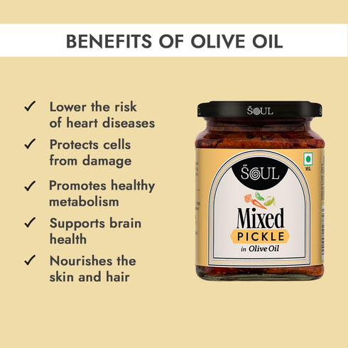 ADF Soul Mixed Pickle in Olive Oil