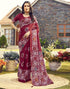 Vasthrlay Womens Printed Unstitched Beige Saree