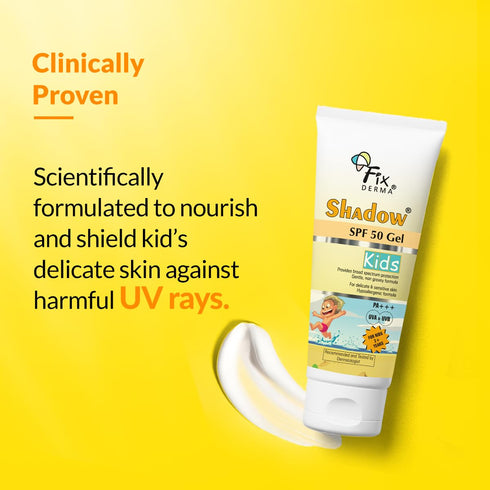 Fixderma Shadow Sunscreen SPF 50+ Gel for Kids PA+++