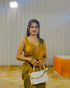 VasthrlayBoarder Unstitched Chhaavad Mustard Free Ethnic Wear