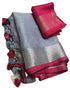 Vasthrlay Handloom Bhagalpuri Contrast Pink Grey