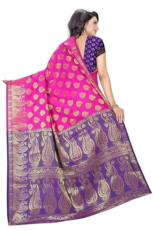 Vasthrlay Banarasi Red Black Ethnic Wear