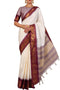 Vasthrlay Kanjivaram Saree Blouse Off White