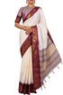 Vasthrlay Kanjivaram Saree Blouse Off White