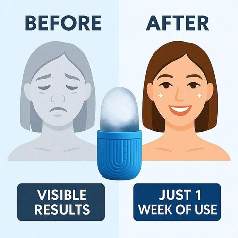 Ice Roller for Face with Scrubber | Ice Roller for Face