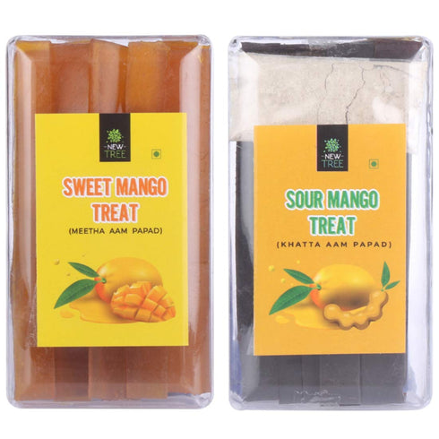 New Tree India Meetha Aam Papad & Khatta Aam Papad | Combo Pack Of 2