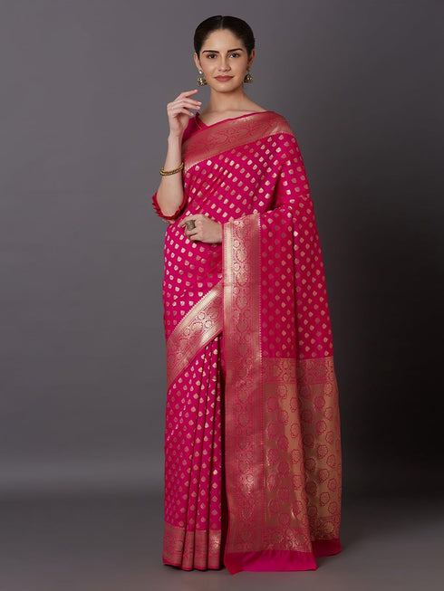 Vasthrlay Banarasi Traditional Unstitched Saree