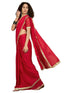 Vasthrlay Blouse Rust Saree
