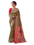 Vasthrlay Banarasi Weaving Navy Navy Blue Saree