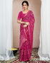 Vasthrlay Chiffon Bandhani Unstitched Yellow Saree