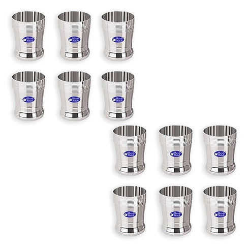 Stainless Steel Drinking Water Glass Set