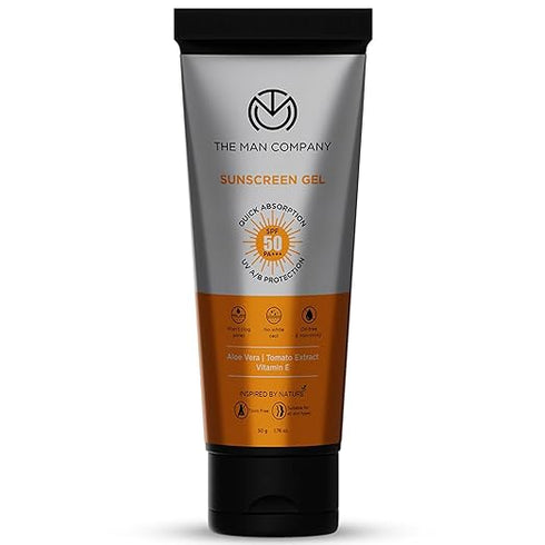 The Man Company Oil-Free Sunscreen Gel SPF 50 PA+++ For Men