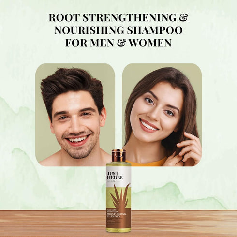 Just Herbs Silky Strength Aloevera|Wheatgerm Moisturising Shampoo