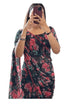 VasthrlayGeorgette Unstitched Black Floral Blac Free Ethnic Wear