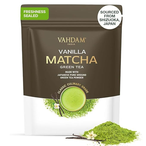 Vahdam Tea Vanilla Matcha Green Tea Powder