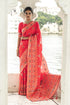 Vasthrlay Wine Jacquard Saree