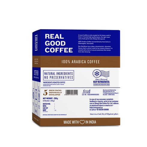 Sleepy Owl Coffee Cold Brew Packs / Hazelnut