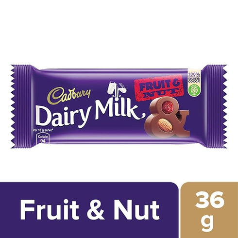Cadbury Dairy Milk Chocolate Bar Fruit and Nut