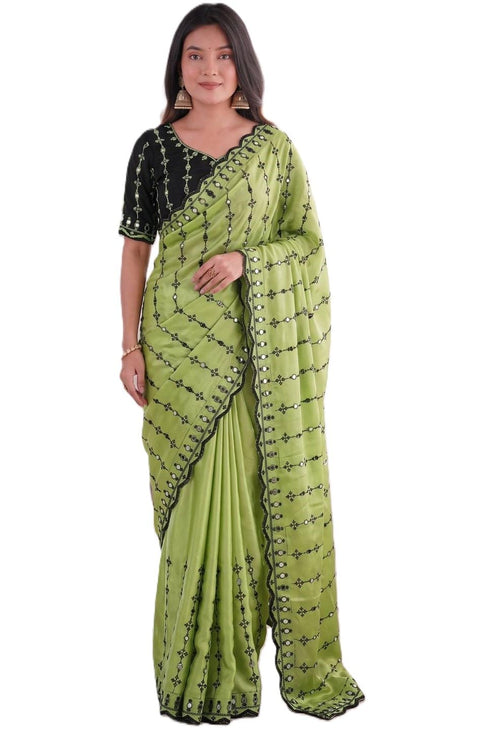 Vasthrlay Embroidery Unstitched Saree