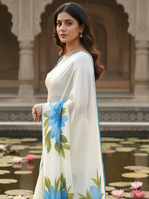 Vasthrlay Cotton Floral Lightweight Ethnic Wear