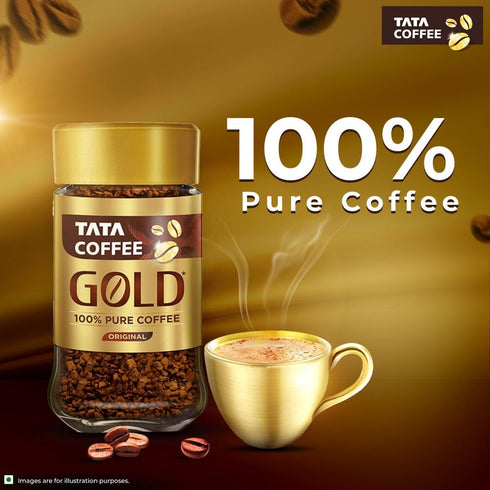 Tata Coffee Gold Original Freeze Dried Instant Coffee 50g Jar