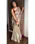 Vasthrlay Wine Embroidery Unstitched Saree