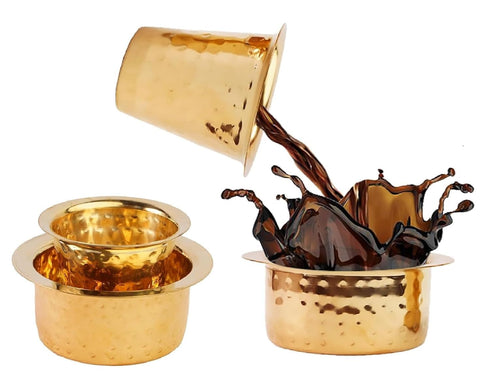Brass Dabara Tumbler Coffee Cups 150ml