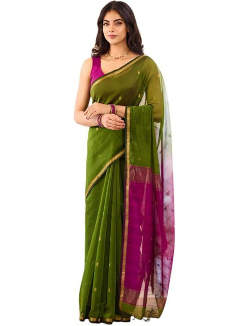 Vasthrlay Banarasi Unstitched Saree