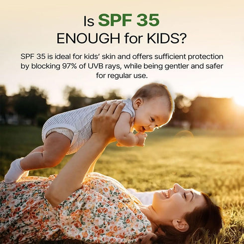 All Skin Natural Kids Sunscreen for Babies & Kids - SPF 35, PA++