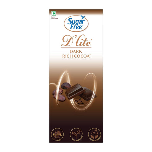 Sugar Free D'lite Dark Chocolate 80g