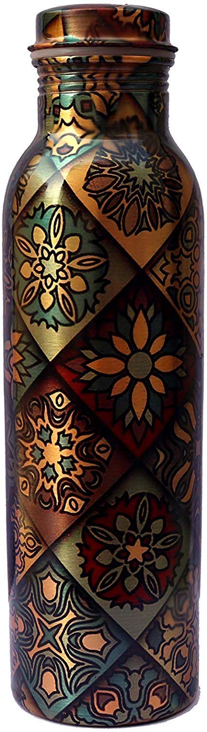 Pure Copper Bottle,Printed Engraved 1 Liter