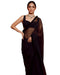 Vasthrlay Black Georgette Unstitched Saree
