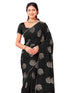 Vasthrlay Vichitra Printed Unstitched Rani Pink Saree