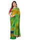 Vasthrlay Shimmer Georgette Lime Saree