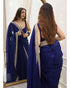Vasthrlay Organza Unstitched Saree