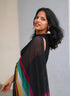 Vasthrlay Unstitched Colour Bar Black Free Ethnic Wear
