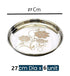 Steel Plate with Laser Design Set of 6 Plates (27 Cm)