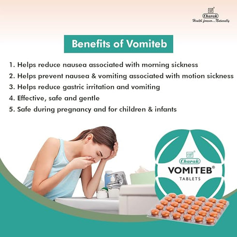 Charak Pharma Vomiteb Tablets