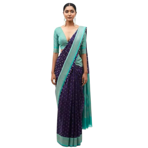 Vasthrlay Banarasi Traditional Unstitched Saree