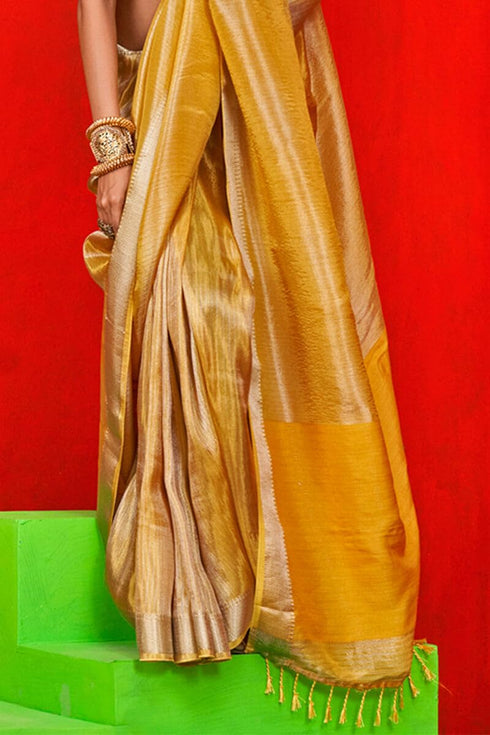 Vasthrlay Banarasi Unstitched Saree