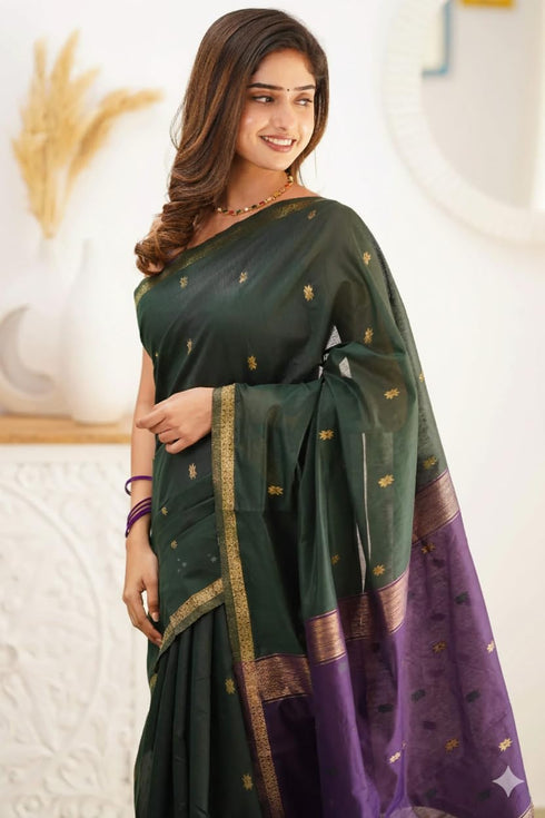 Vasthrlay Banarasi Unstitched Saree