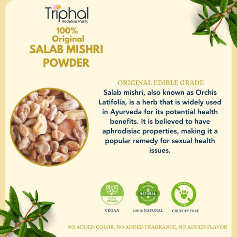 TRIPHAL Salab Mishri Powder/Salam Misri Churna