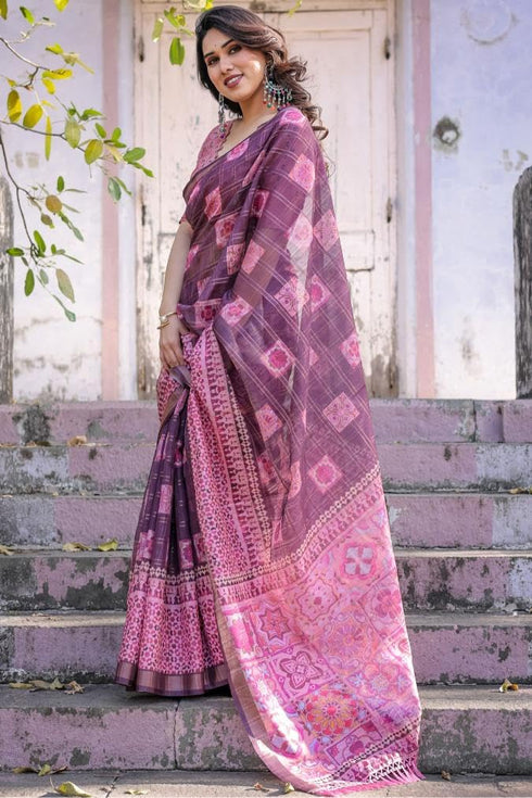 Vasthrlay Cotton Unstitched Blouse Ethnic Wear