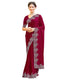 Vasthrlay Georgette Scalloped Dark Saree