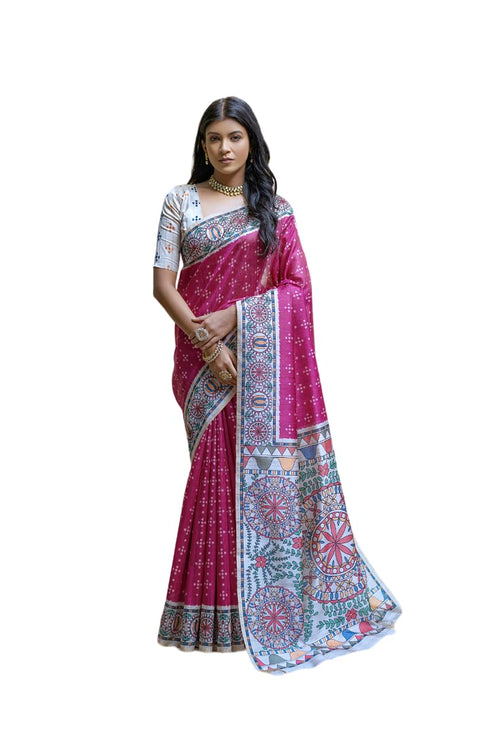 Vasthrlay Ghicha Madhubani Print
