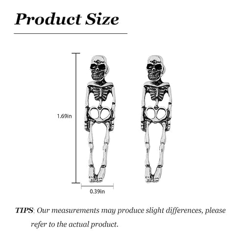 Skeleton Dangle Earrings for Women