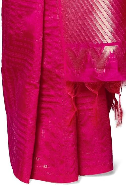 Vasthrlay Fuchsia Tussar Tassels