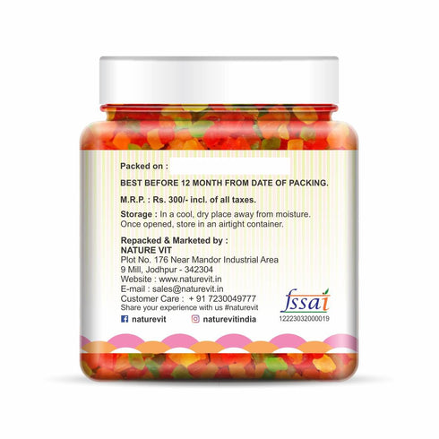NatureVit Cherry Tutti Frutti | Vibrant Cake & Dessert Topping | Ideal for Ice Cream, Cookies & Pastries