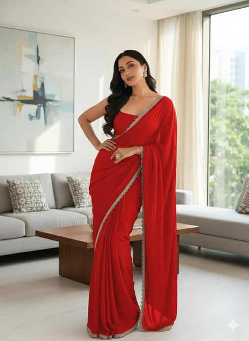 Vasthrlay Georgette Embroidery Traditional Az Ys Yuna Ethnic Wear
