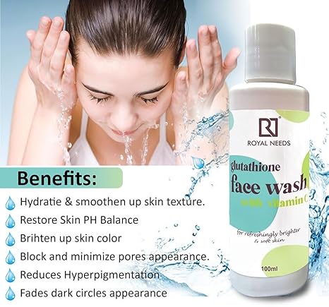 ROYAL NEEDS Glutathione Skin Whitening Face Wash